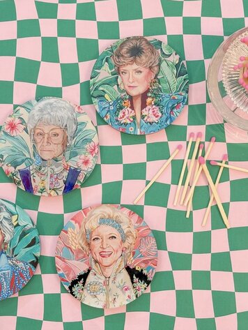 Tart By Taylor Golden Gals Coasters set of 4