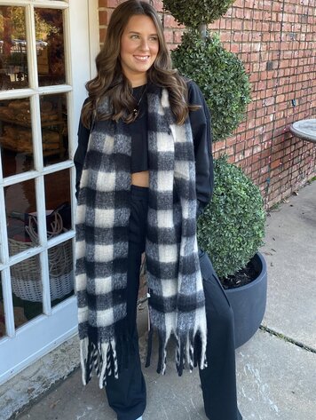 Pretty Simple Chunky Checkered Sunday Scarf