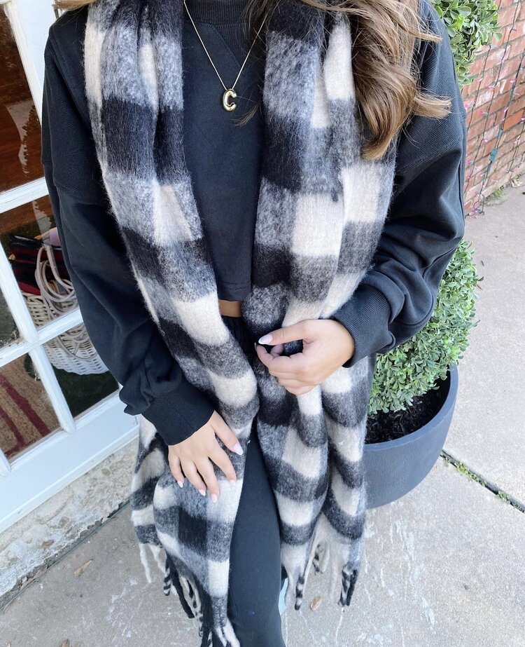 Pretty Simple Chunky Checkered Sunday Scarf