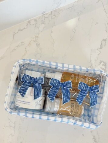 KenzKustomz Blue 3 Bows Bag