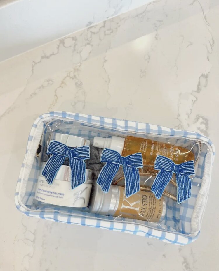 KenzKustomz Blue 3 Bows Bag