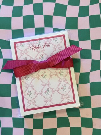 Over The Moon Greek Alpha Phi Floral Notepad (100 pages)