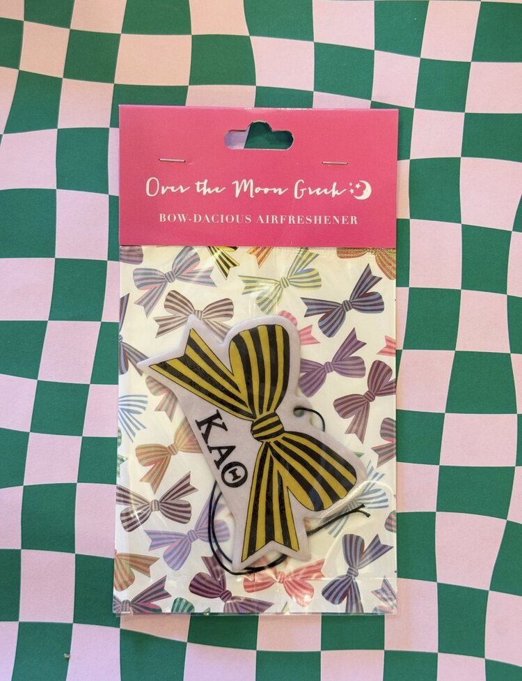 Over The Moon Greek Kappa Alpha Theta Bow Air Freshener