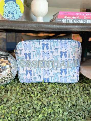 KenzKustomz Pearl Essentials Blue Bow Bag XL