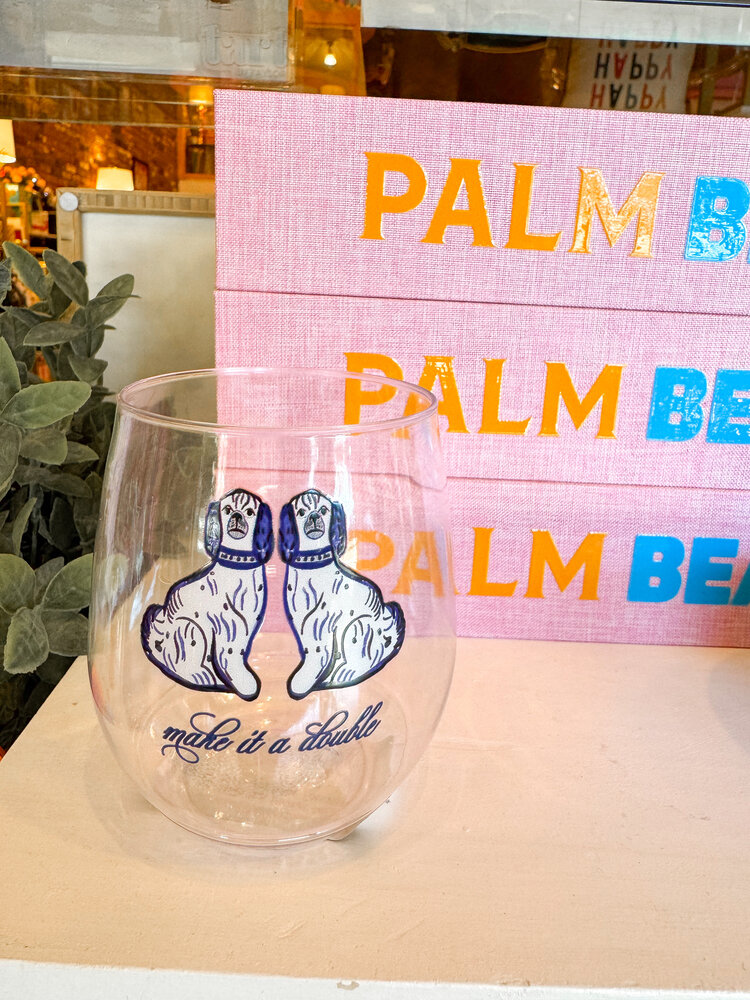 Sip Hip Hooray Make It A Double 14oz Stemless Wine Tossware