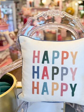 Little Birdie HAPPY HAPPY HAPPY Pillow