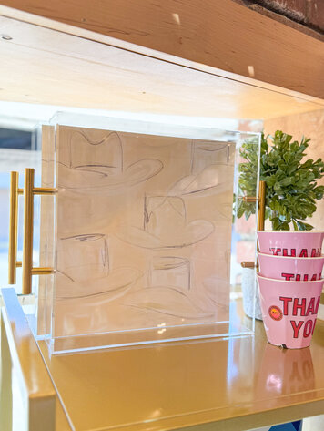 Tart By Taylor Wrangler Acrylic Tray with Gold Handles