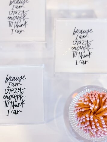 Deny Designs Crazy Enough to Think I Can Acrylic Box