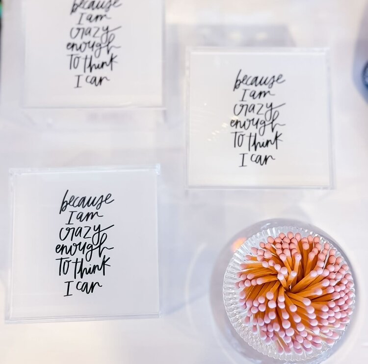 Deny Designs Crazy Enough to Think I Can Acrylic Box