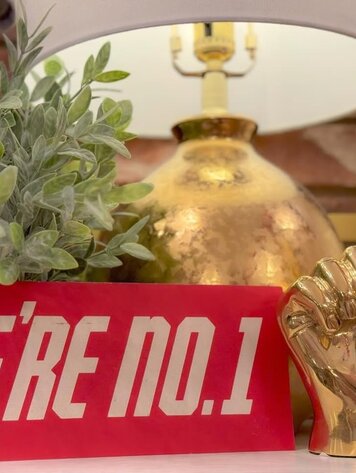 PRIZE Only One Hand Sign Sculpture in Brass