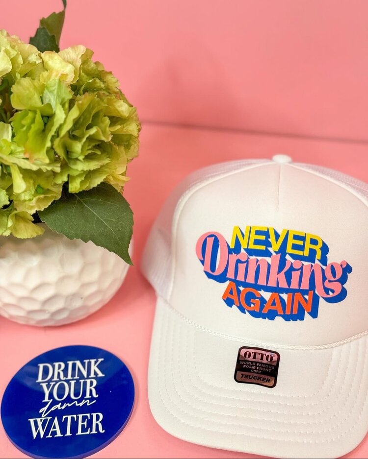 Freshwater Curated Goods Drink Your Water Coaster