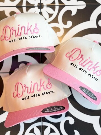 Summer Tees Drinks Well With Others Trucker Hat