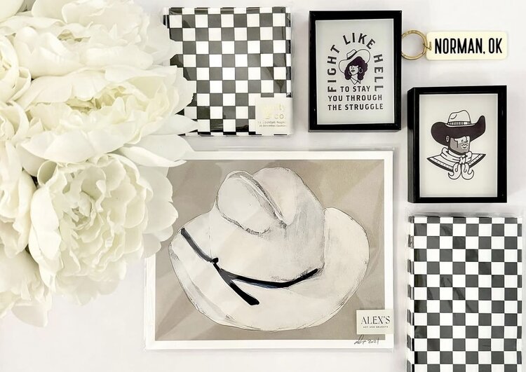 ALEX'S Cowboy Hat Print 8x10