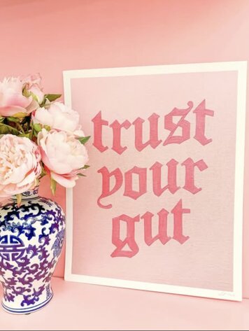 ALEX'S Trust Your Gut Print - Neon Pink - 16x20