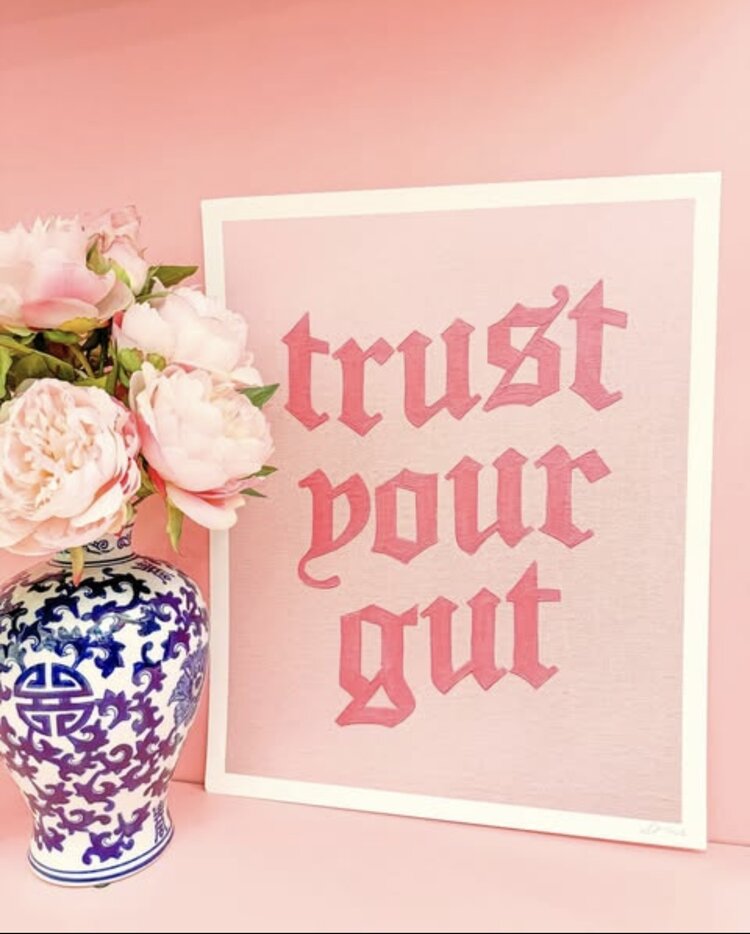 ALEX'S Trust Your Gut Print - Neon Pink - 16x20