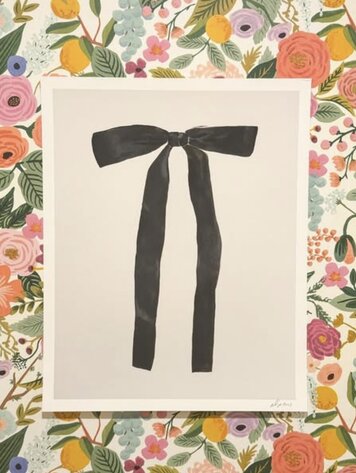Black Bow Print - 16x20