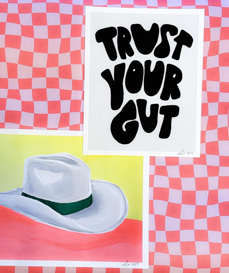 ALEX'S Trust Your Gut Handwritten Print - 8x10