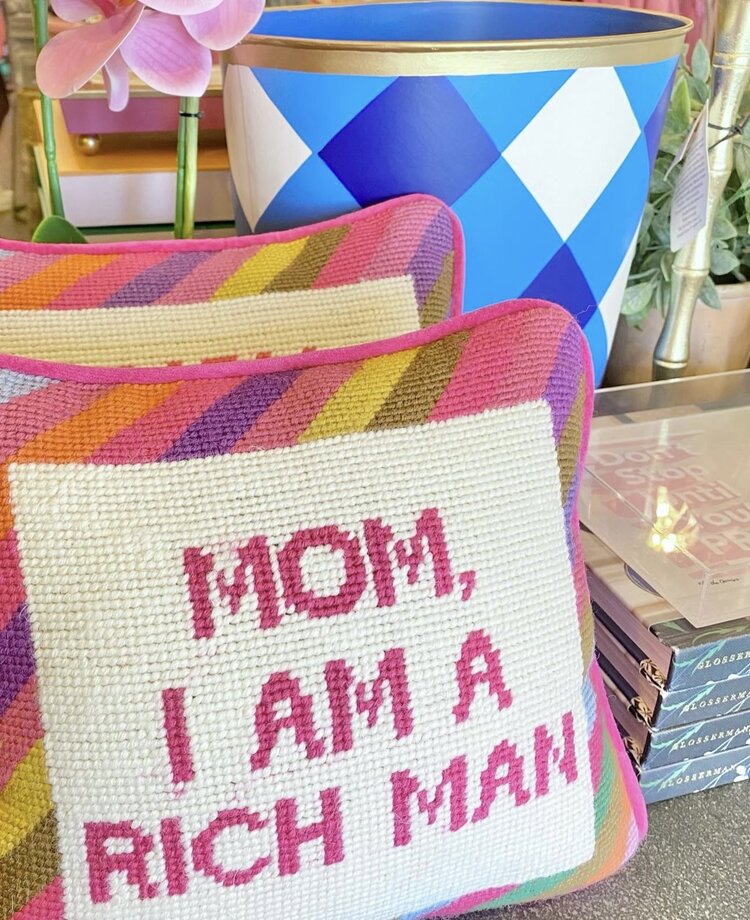 Furbish Cher Knows Best Needlepoint Pillow