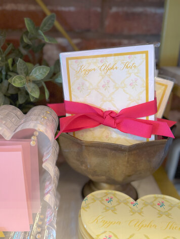 Over The Moon Greek Kappa Alpha Theta Floral Notepad (100 pages)