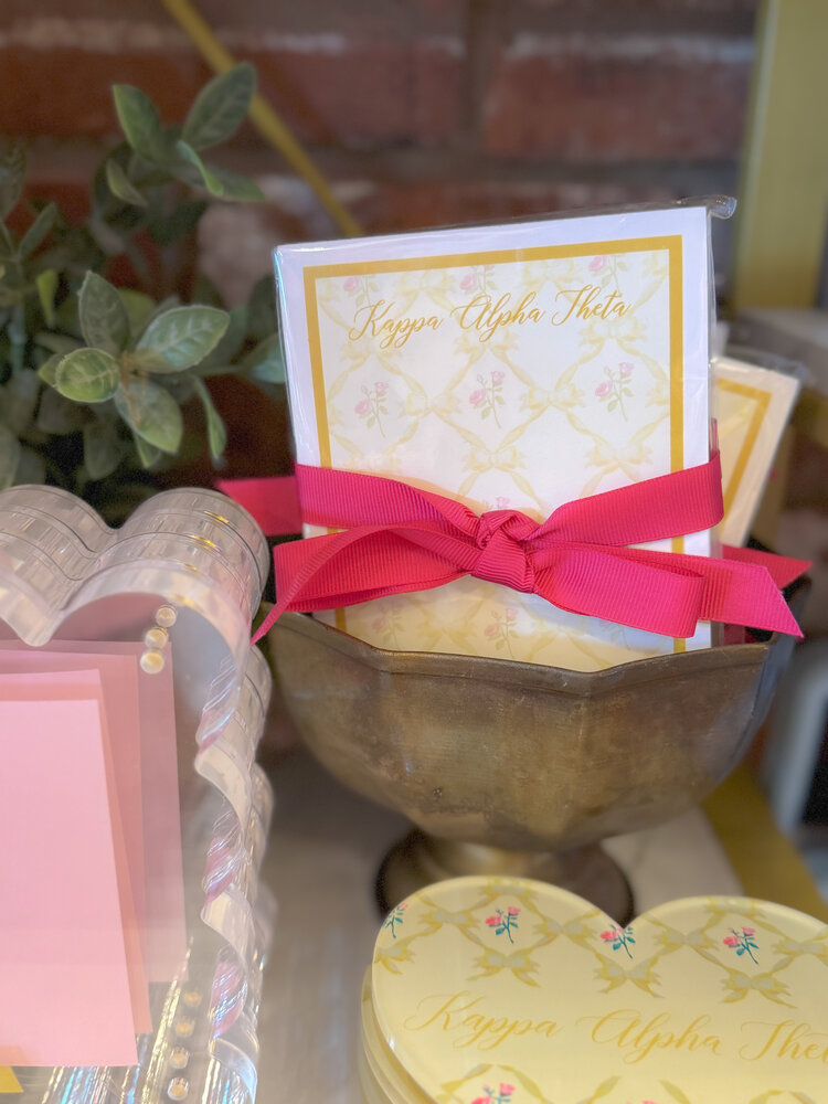 Over The Moon Greek Kappa Alpha Theta Floral Notepad (100 pages)