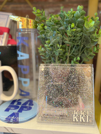 Duo Threads Insta Glitter Picture Frame - Kappa Kappa Gamma