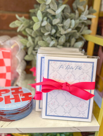 Over The Moon Greek Pi Beta Phi Floral Notepad (100 pages)