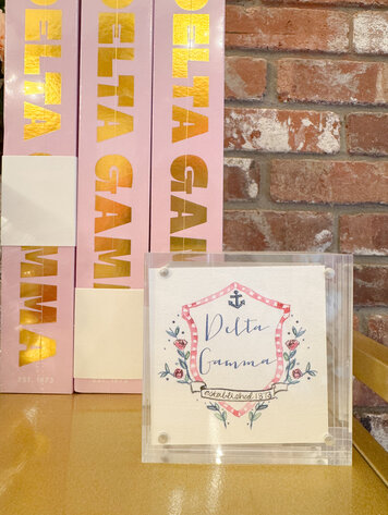 Over The Moon Greek Delta Gamma Small Motif Print