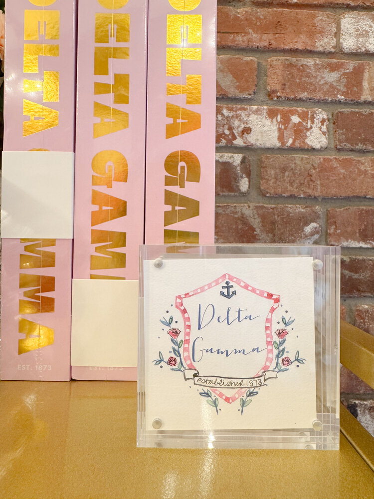 Over The Moon Greek Delta Gamma Small Motif Print