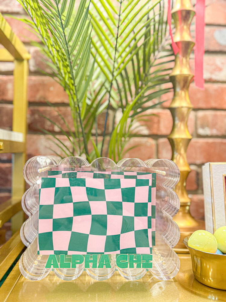 Tart By Taylor Alpha Chi Omega Acrylic Frame