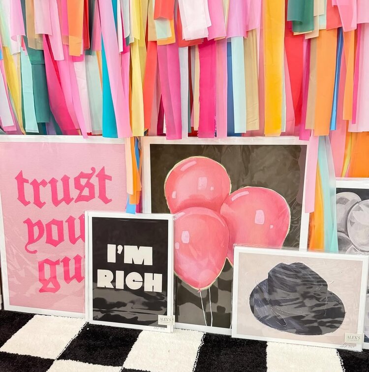 ALEX'S Pink Balloons Print - 16x20