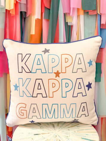 Little Birdie Kappa Kappa Gamma Star Pillow