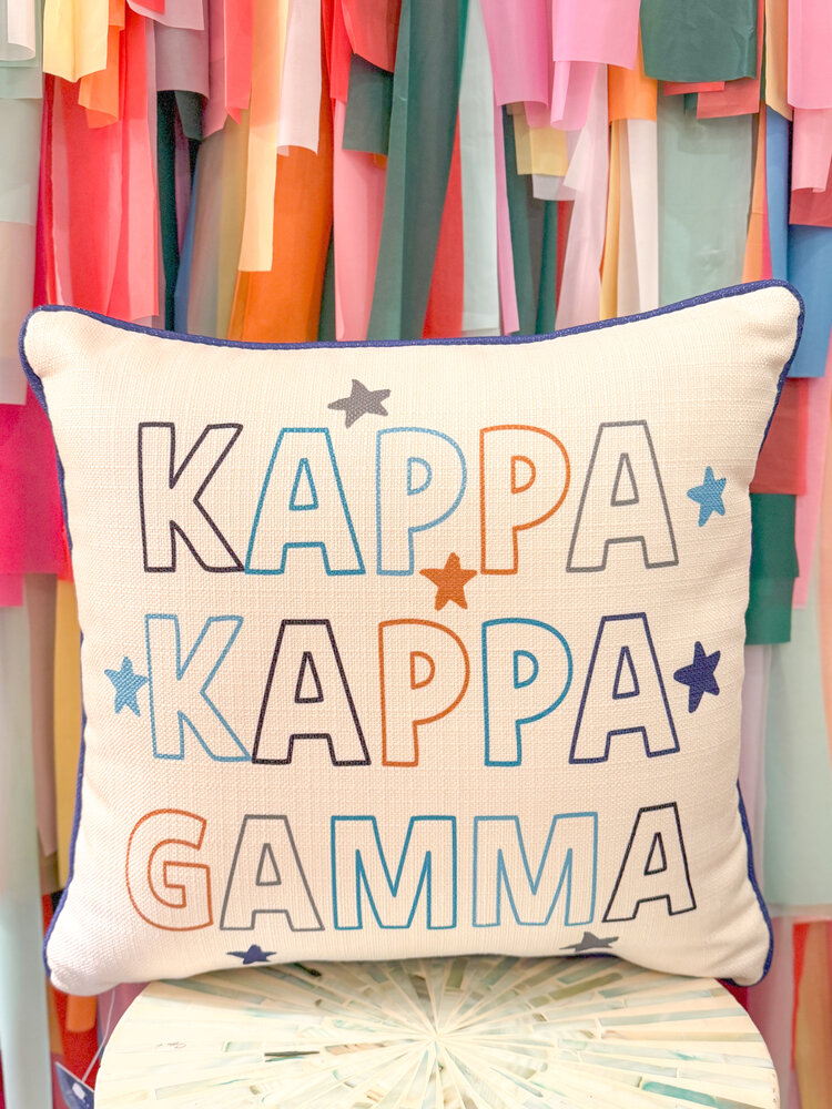 Little Birdie Kappa Kappa Gamma Star Pillow