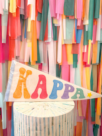 Duo Threads Rainbow Pennant Flag - Kappa Kappa Gamma