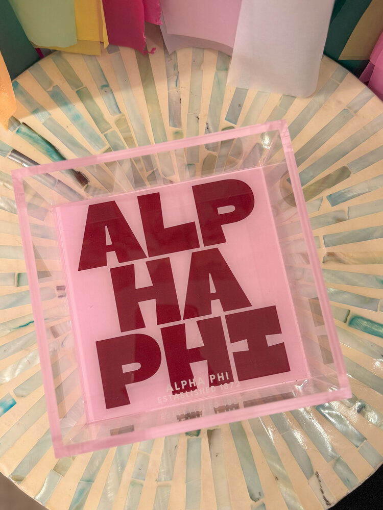 Duo Threads Savvy Sorority Trinket Tray - Alpha Phi