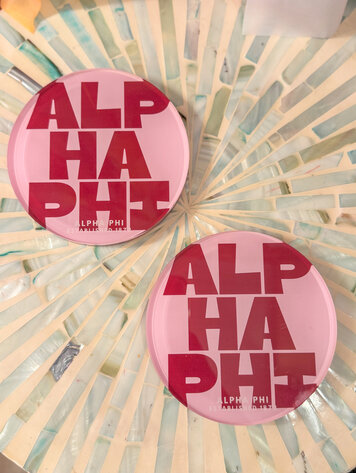 Tart By Taylor Savvy Sorority Coaster - Alpha Phi