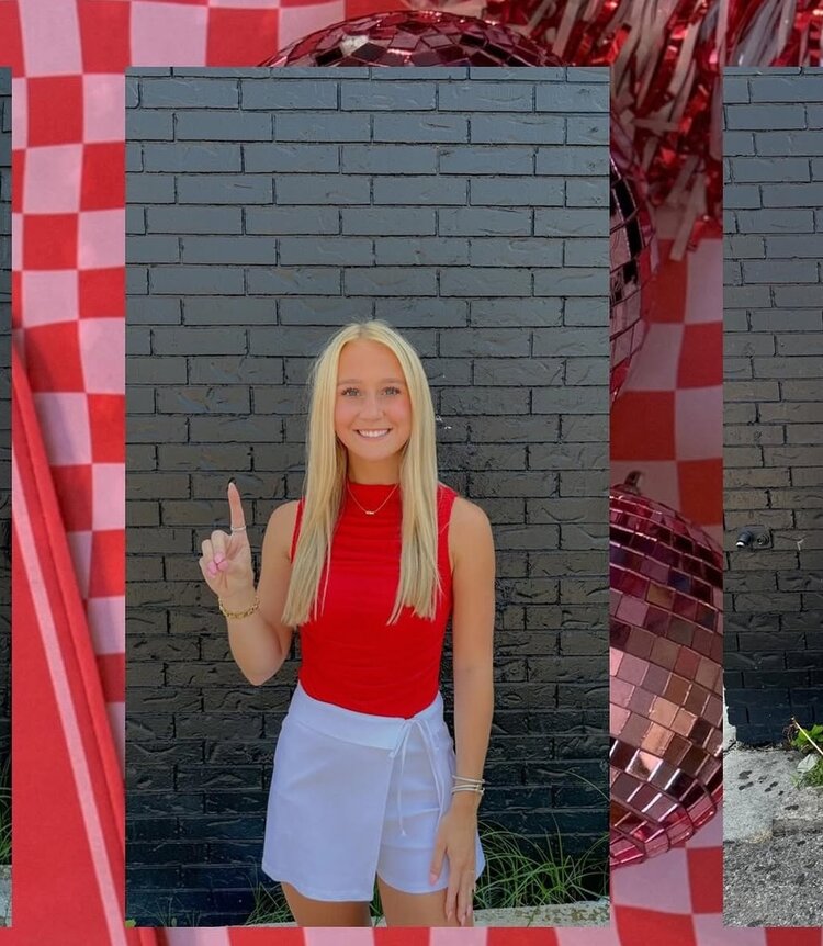 Blue Blush Wrapped Skort with Bow - White