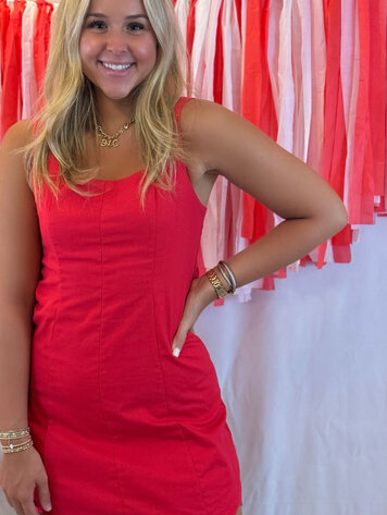 TCEC Tailgate Traditions Mini Dress - Red