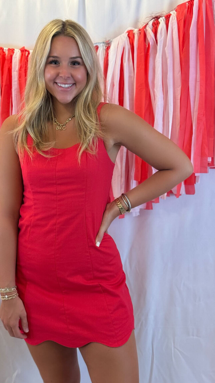 TCEC Tailgate Traditions Mini Dress - Red