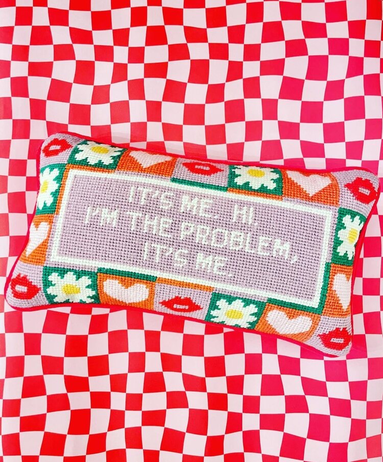 Furbish It's Me Needlepoint Pillow