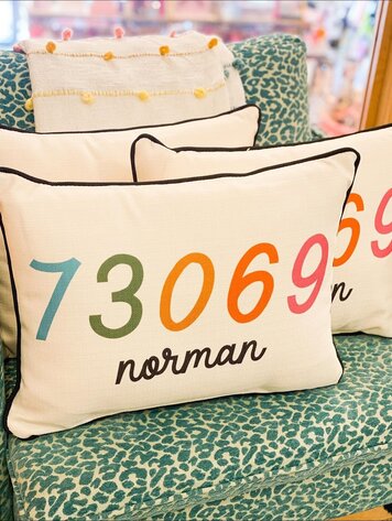 Little Birdie Sunny Zipcode Pillow