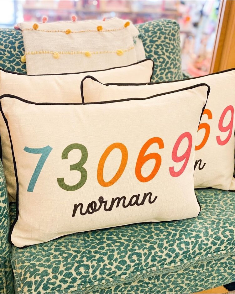 Little Birdie Sunny Zipcode Pillow