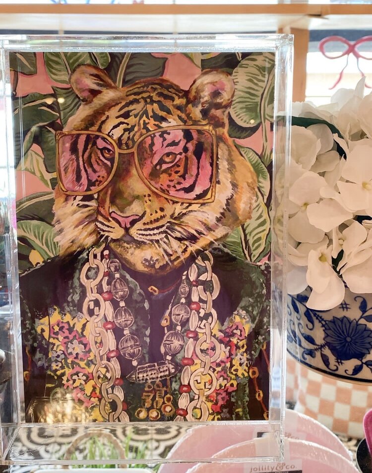 Tart By Taylor Toby The Tiger Small Acrylic Tray