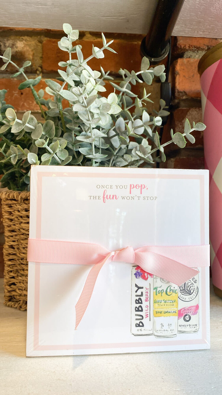 Roseanne Beck Once you pop, the fun won't stop luxe pad