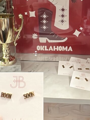 Jeny Baker Designs Boom Soon Chant Studs