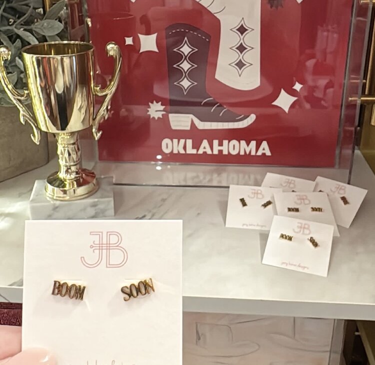 Jeny Baker Designs Boom Soon Chant Studs