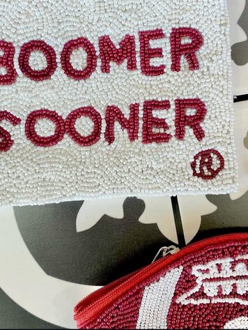 Ole White Boomer Sooner Coin Purse