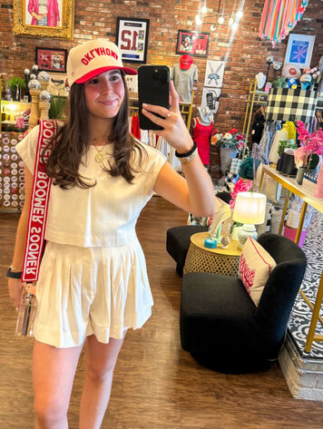 Mable Crop Top & Pleated Short Set