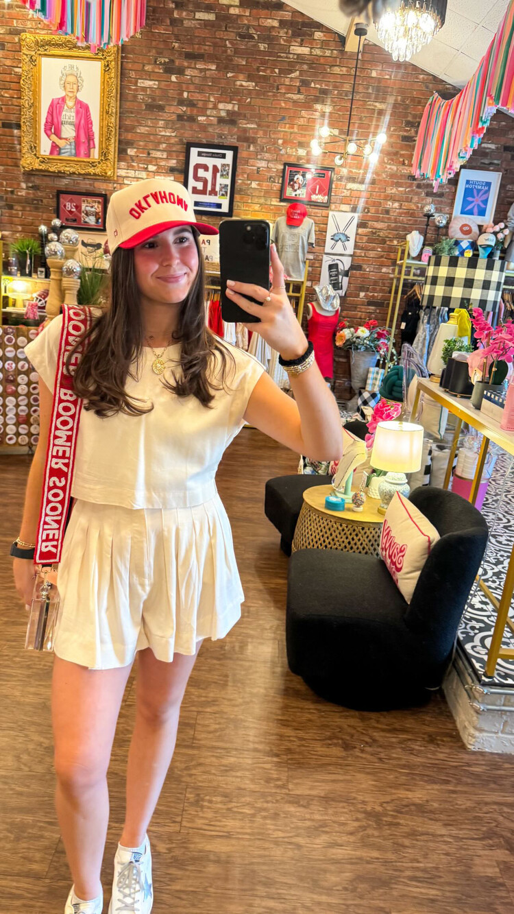 Mable Crop Top & Pleated Short Set