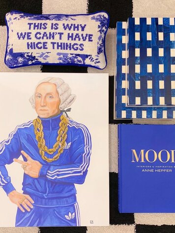 Furbish Nice Things Needlepoint Pillow