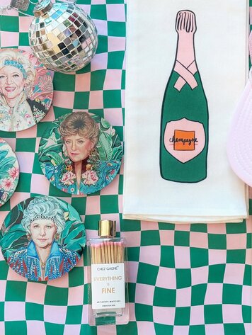 Toss Designs Champagne Bottle Towel